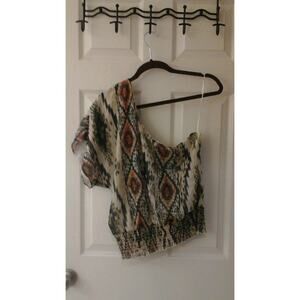 Wet Seal Blouse, One Shoulder chiffon casual/club wear junior girls size XS NWOT